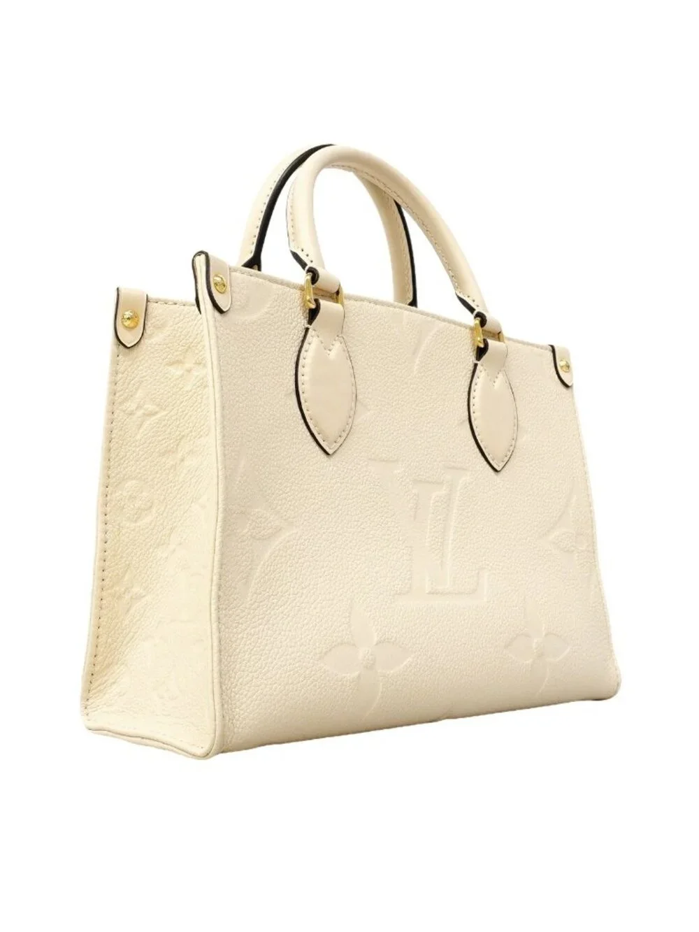 Louis Vuitton Handbag Monogram Empreinte On The Go PM Cream 2-Way